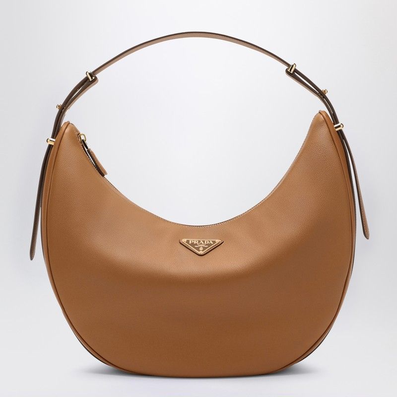 PRADA Large Leather Shoulder Handbag