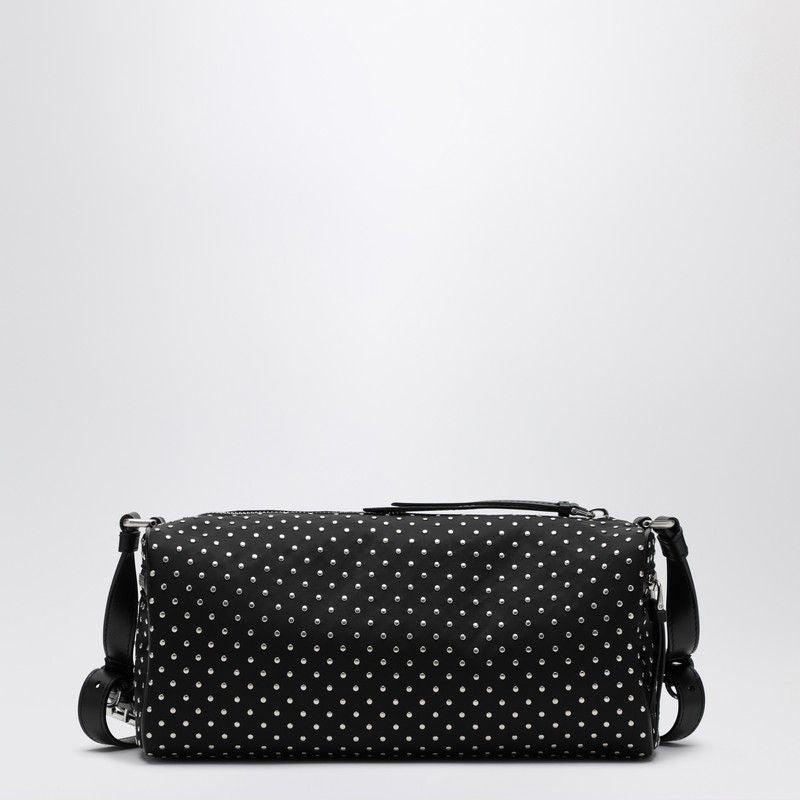 PRADA Re-Nylon Shoulder Handbag with Studs