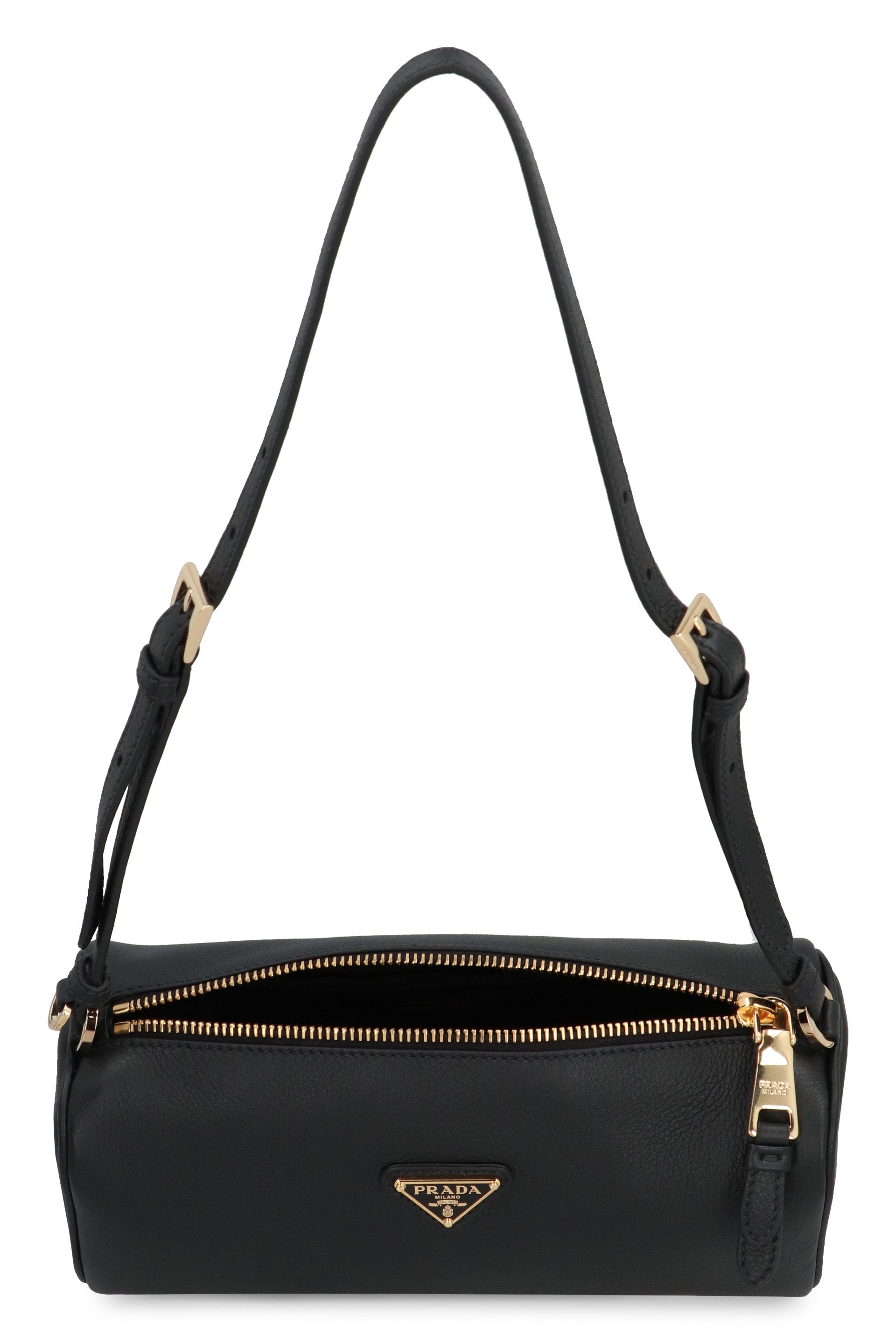 PRADA Pebbled Calfskin Mini Shoulder Handbag