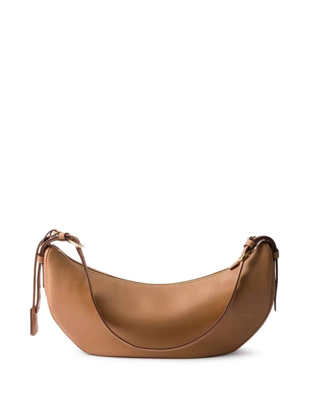 PRADA Demi-Lune Large Leather Shoulder Handbag - FW25