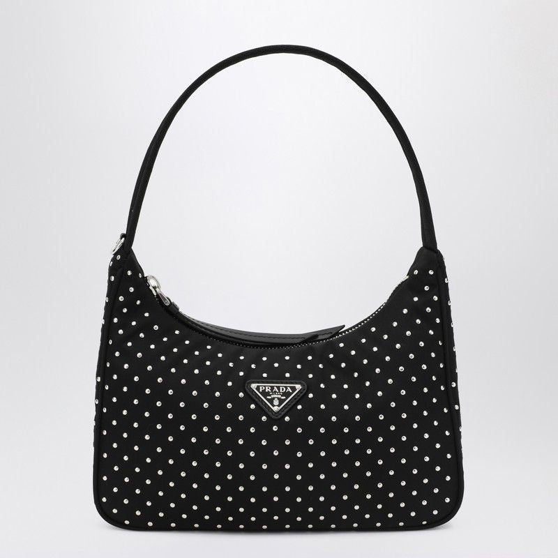 PRADA Mini Re-Edition Handbag with Studs
