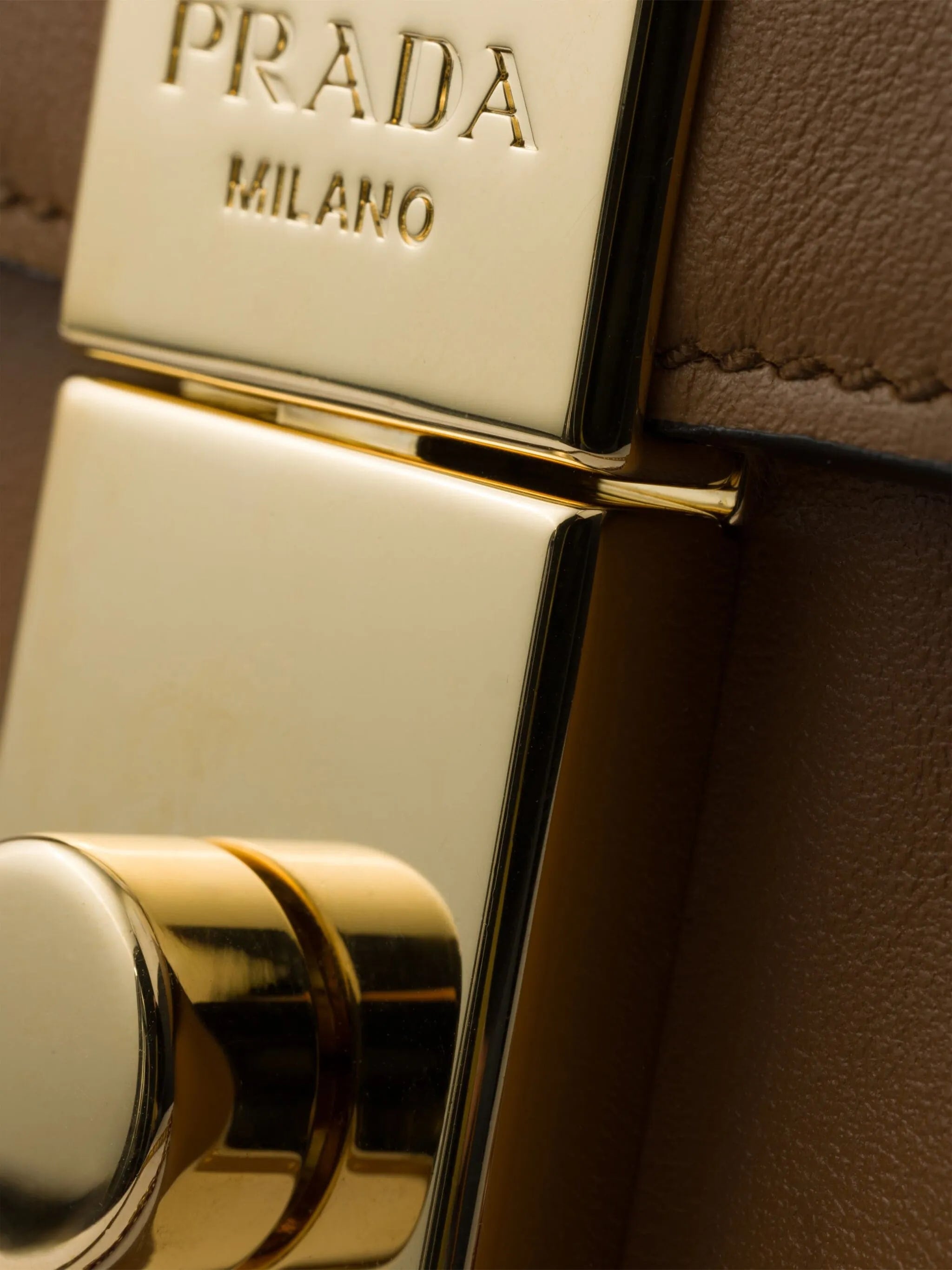 PRADA Mini Leather Handbag for Women - FW25 Collection