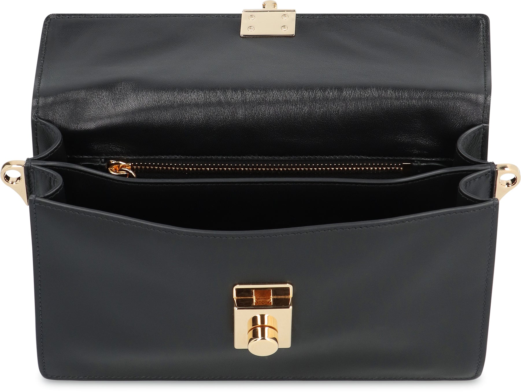 PRADA Mini Leather Soft Sound Shoulder Handbag