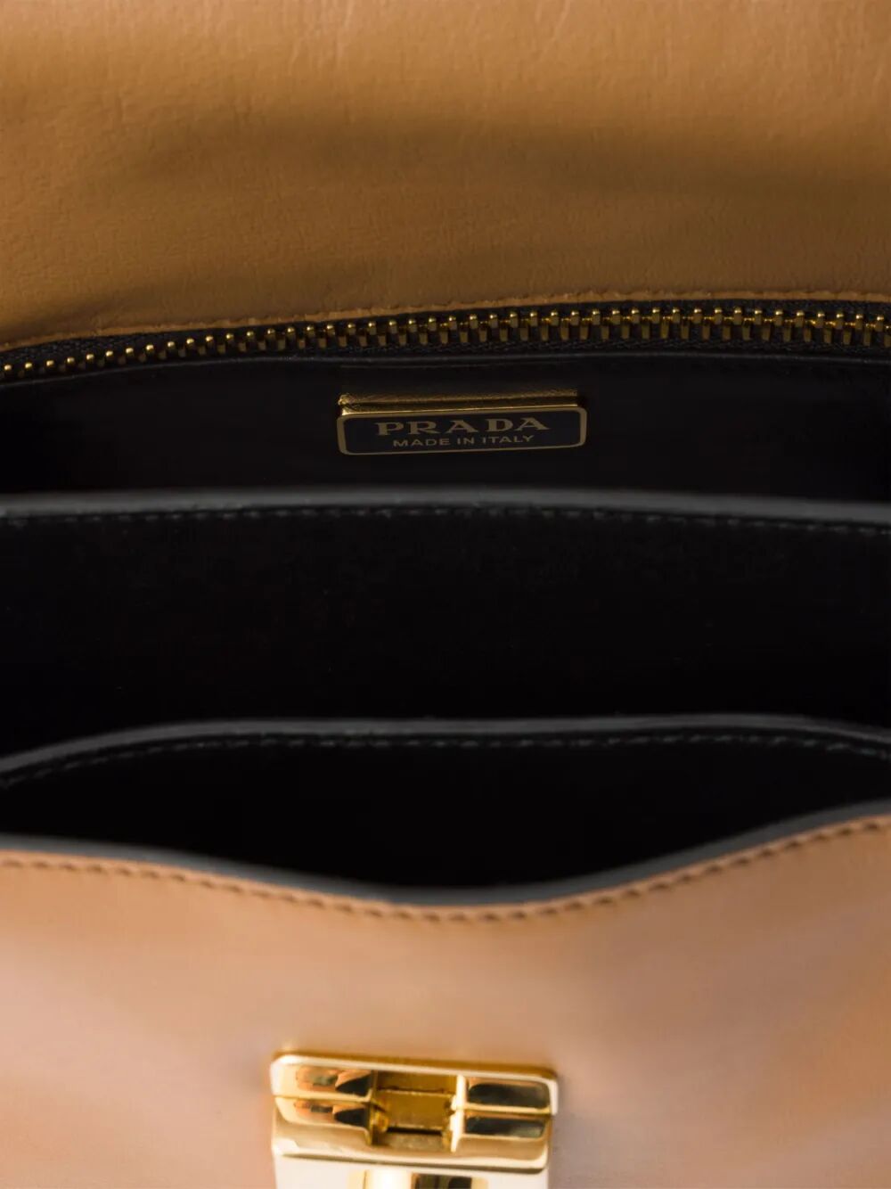 PRADA Mini Soft Sound Leather Shoulder Handbag with Charms - FW25