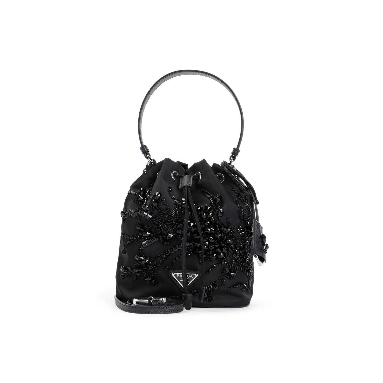 PRADA Mini Nylon Bucket Handbag