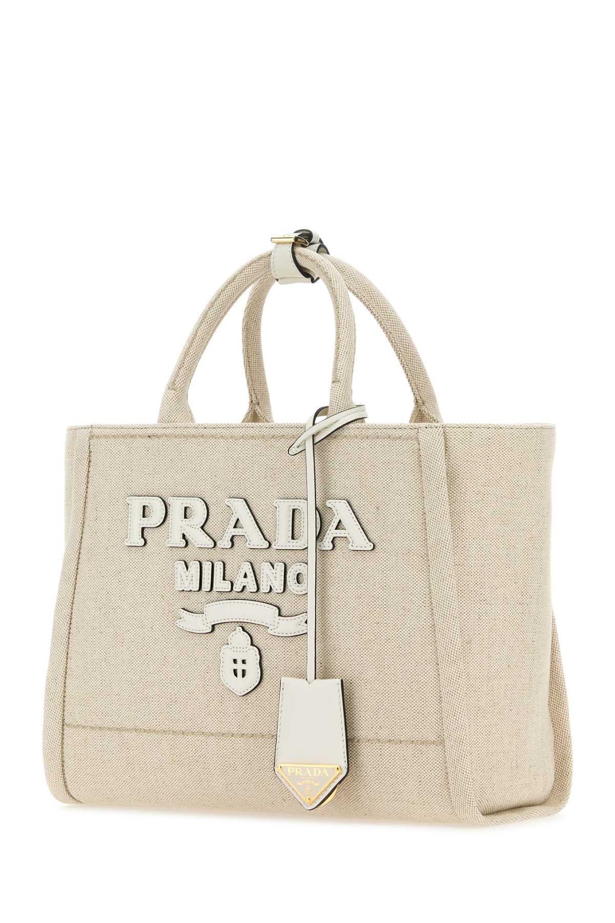 PRADA Canvas Shopping Handbag for Women - SS25 Collection