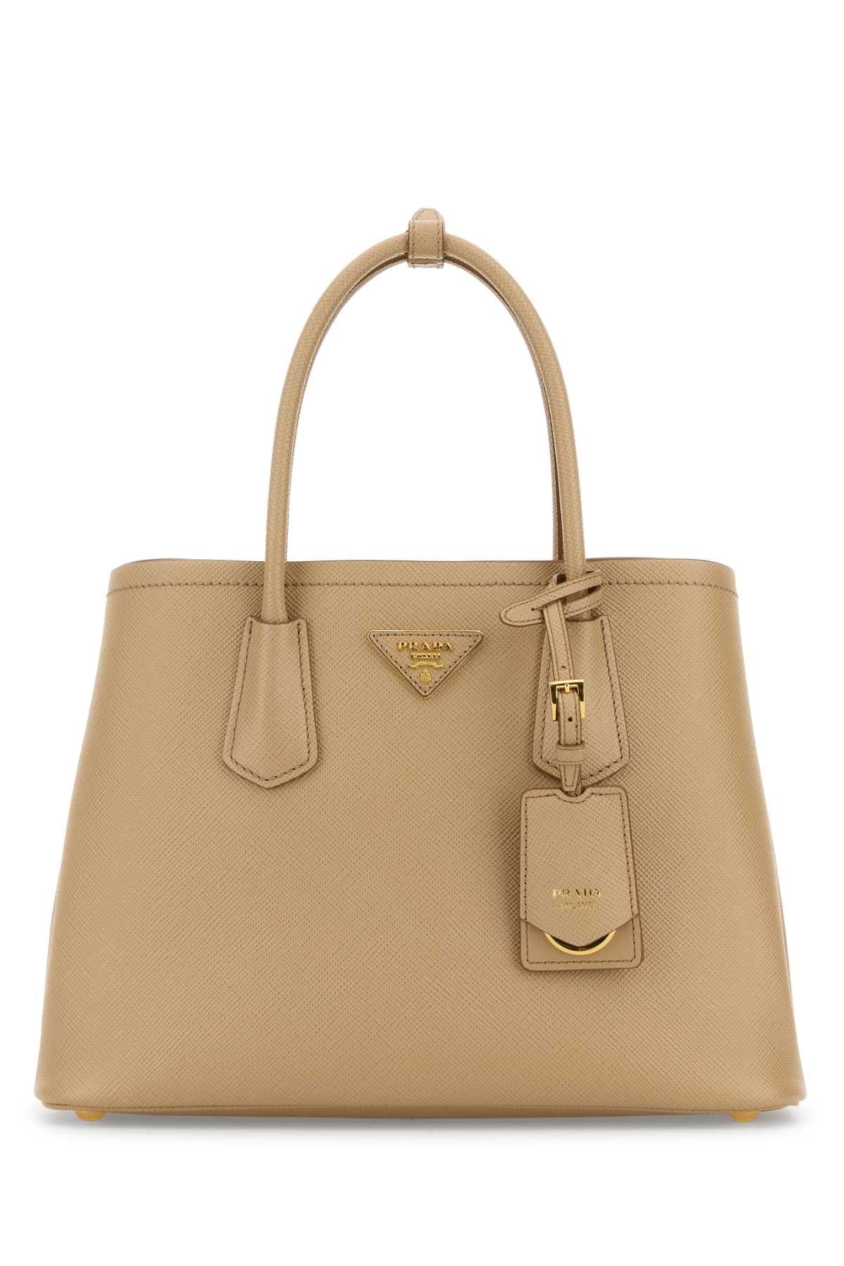 PRADA Mini Leather Double Handbag