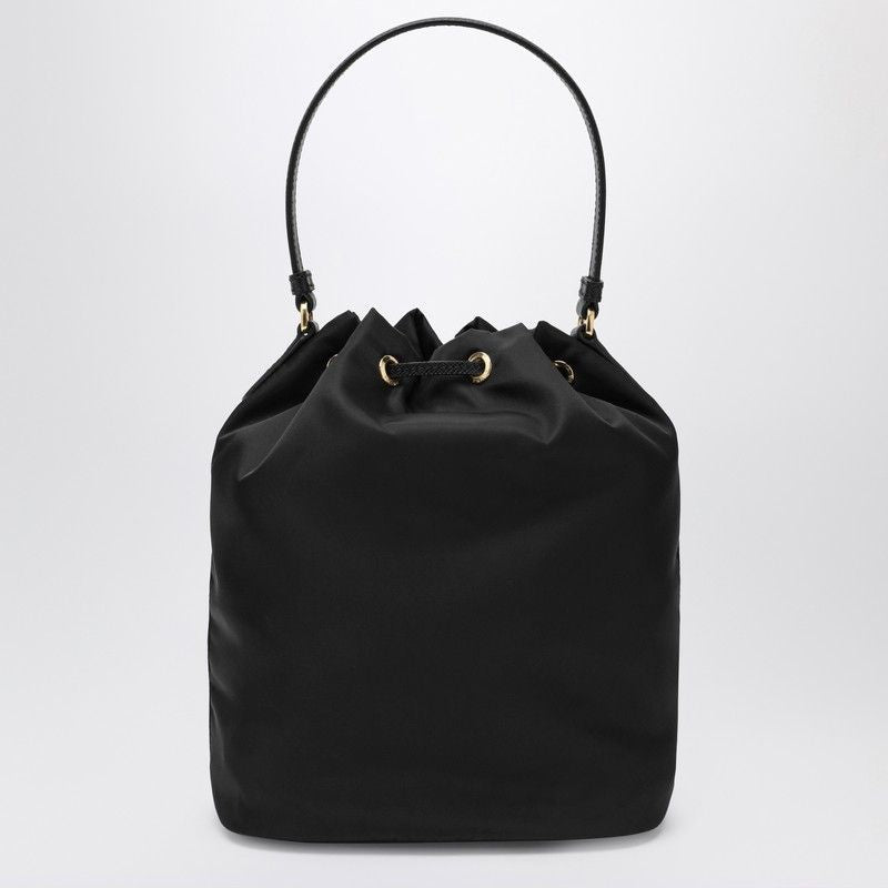 PRADA Re-Nylon Bucket Handbag with Top Handle and Adjustable Strap
