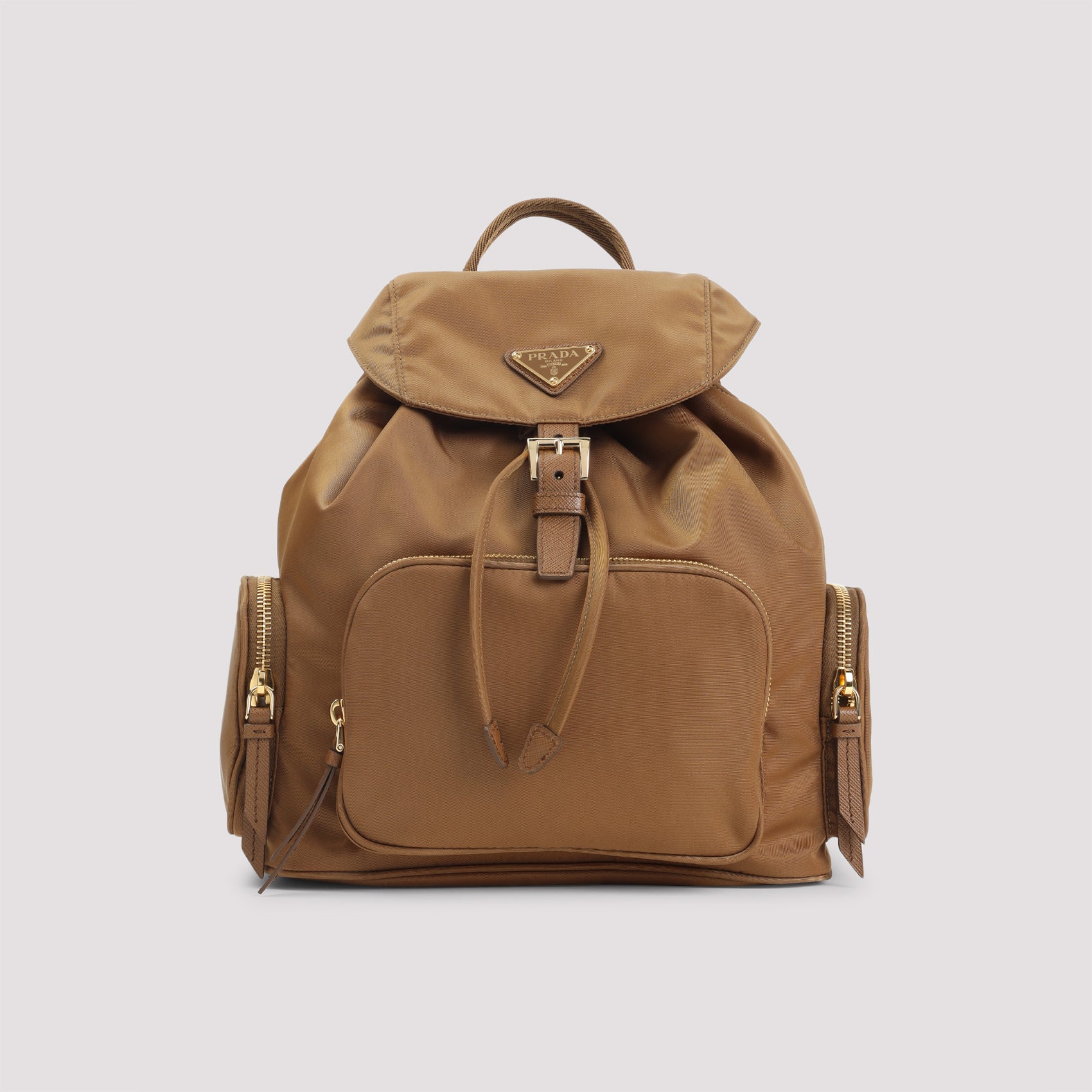 PRADA Classic Backpack with Signature Details