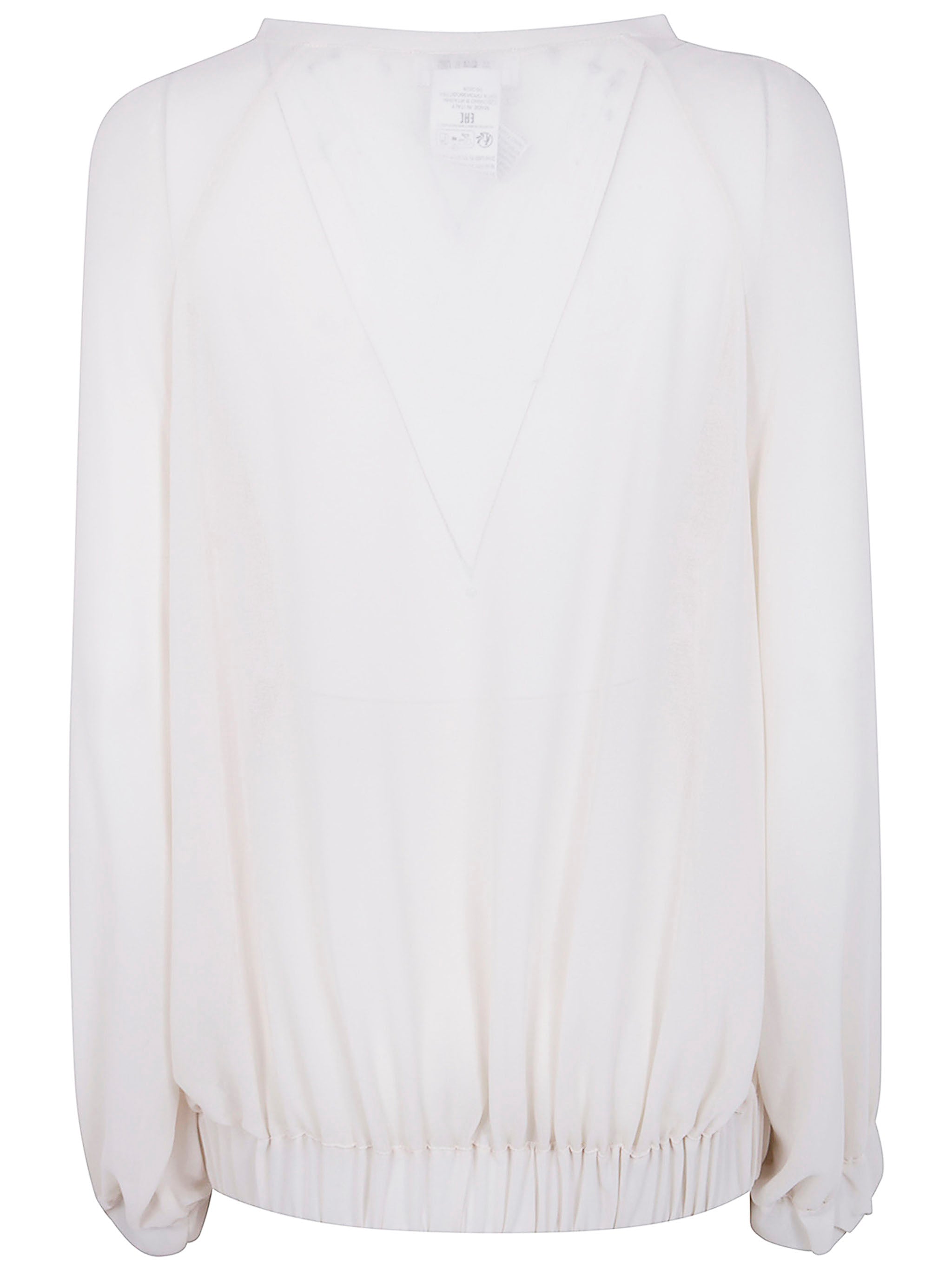 AVIU Feather Embroidered Mini Blouse