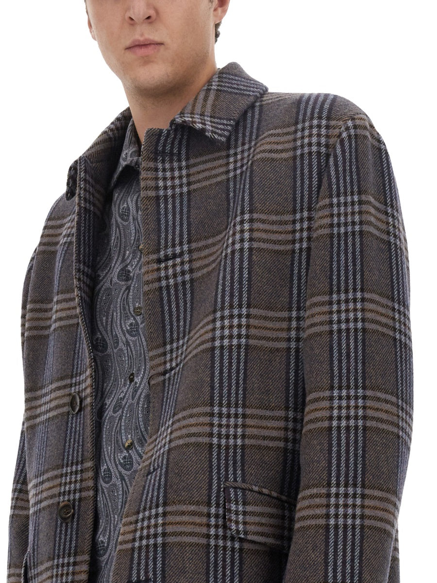ETRO Plaid Jacket for Men - Size 48