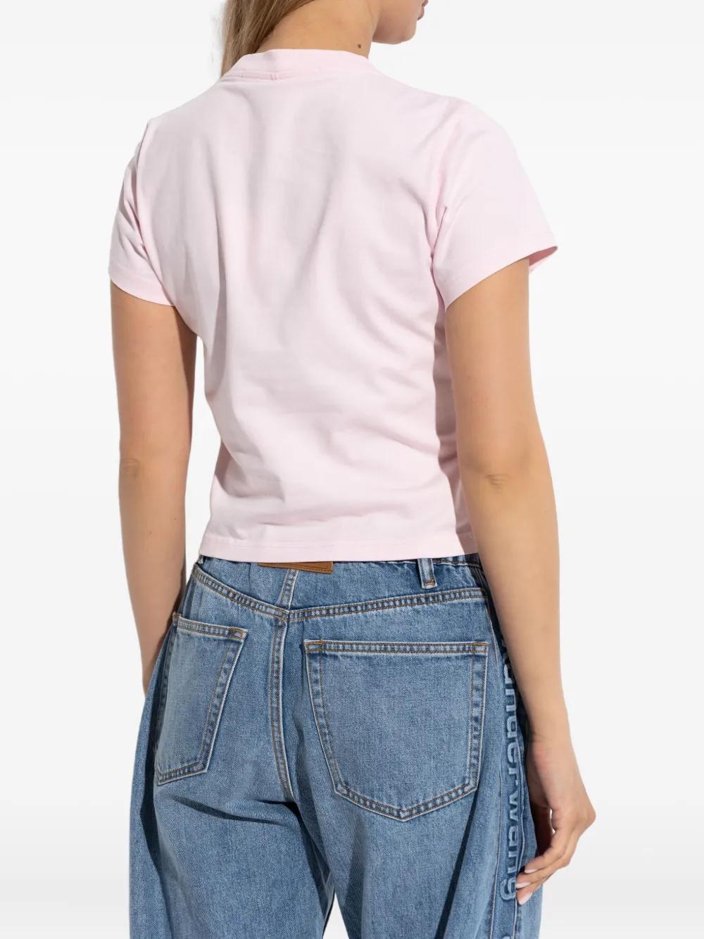 ALEXANDER WANG Logo Print Cotton T-Shirt for Women