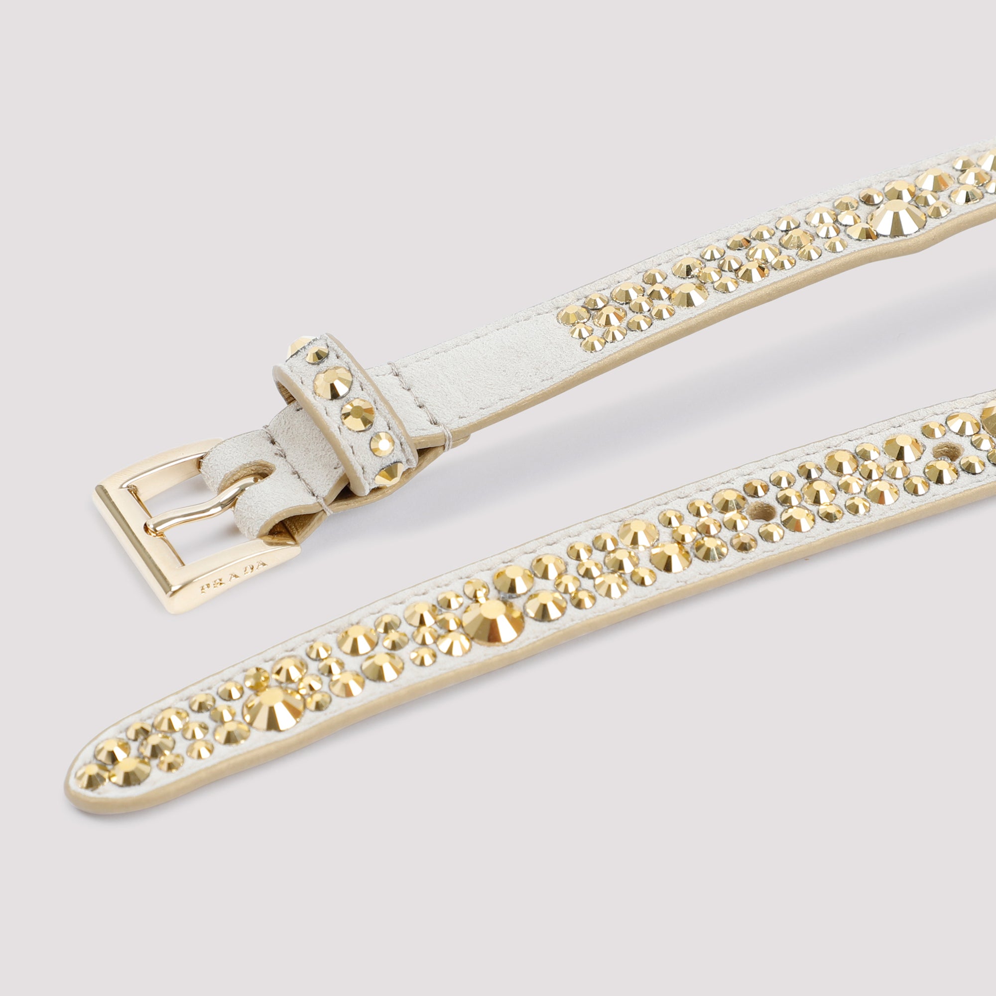 PRADA Embellished Suede Belt for Women