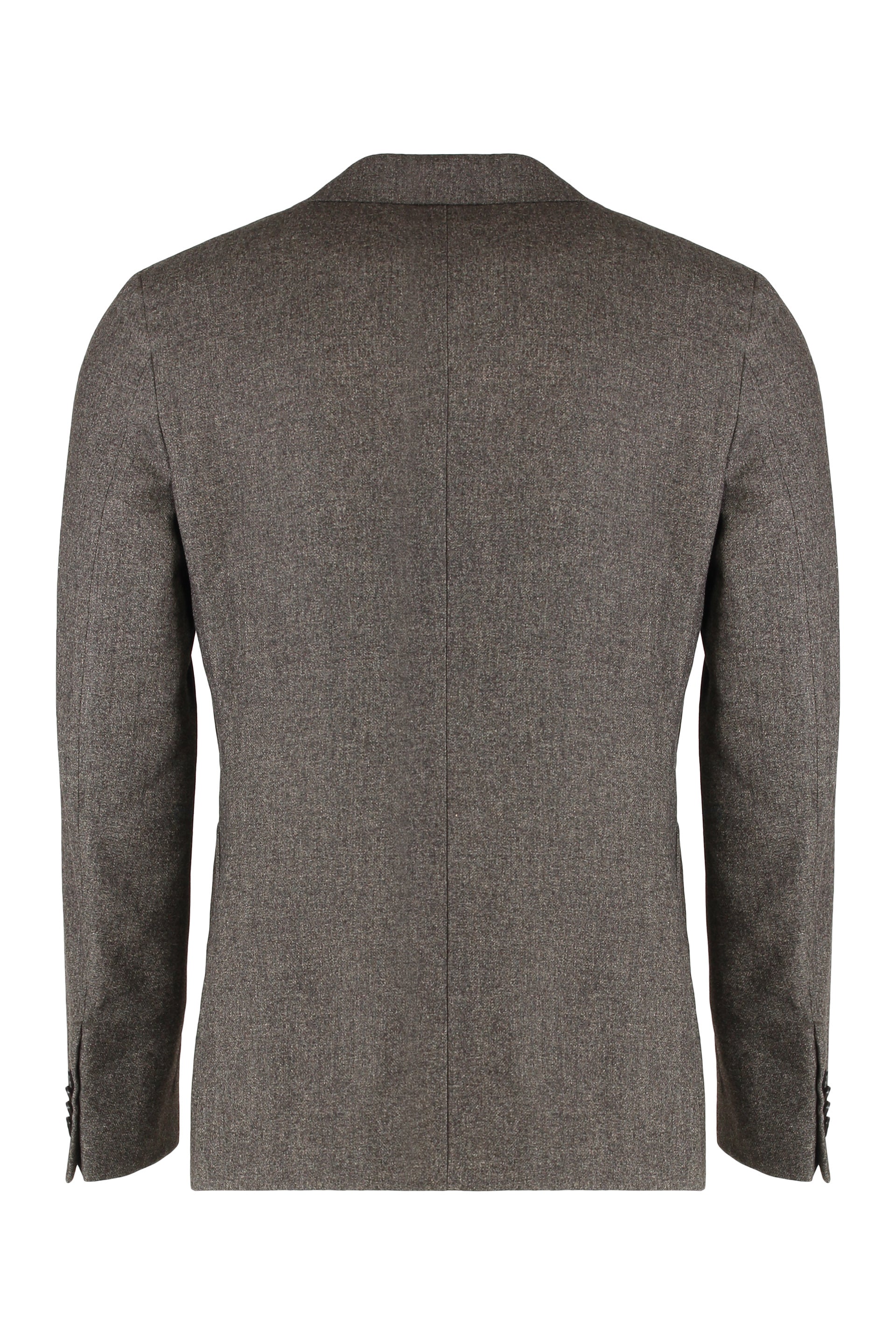 ZEGNA Single-Breasted Wool Blend Jacket for Men