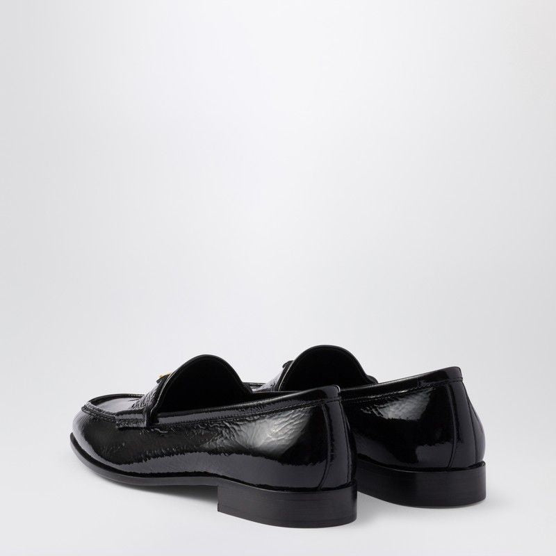 PRADA Patent Leather Loafer with Tone-on-Tone Horsebit