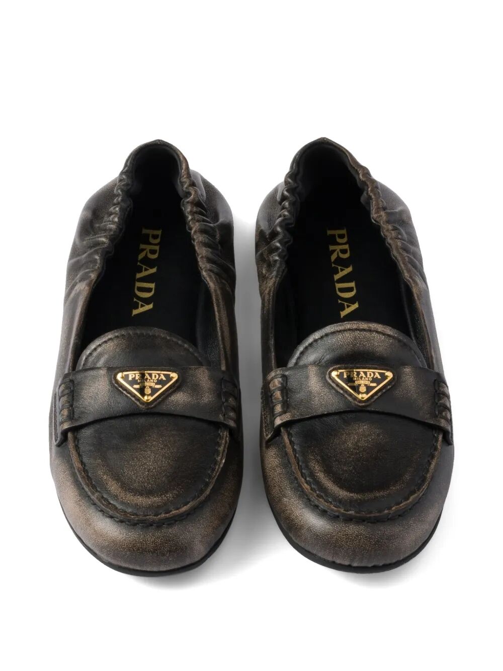 PRADA Elegant Nappa Leather Loafers for Women