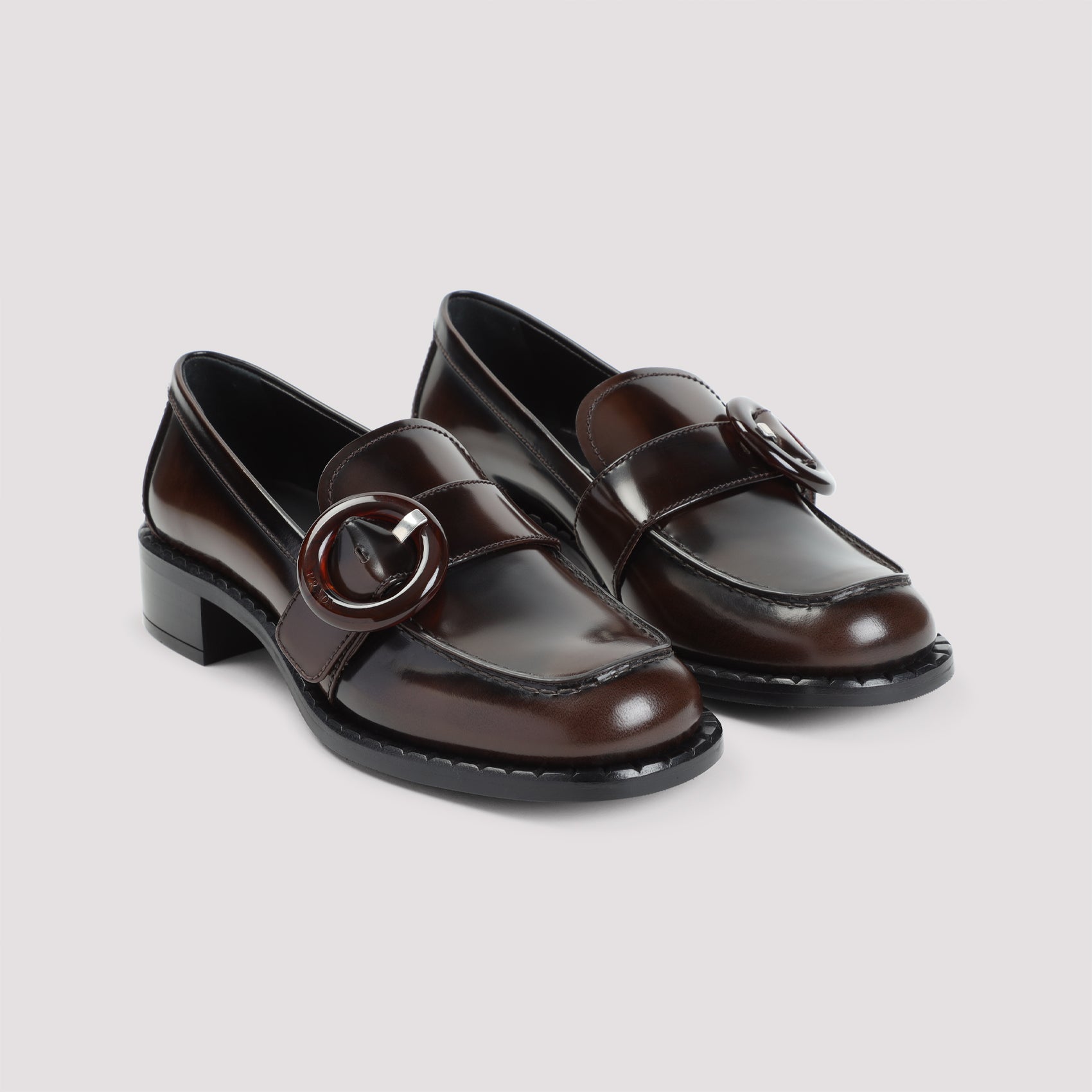 PRADA Elegant Leather Loafers for Women
