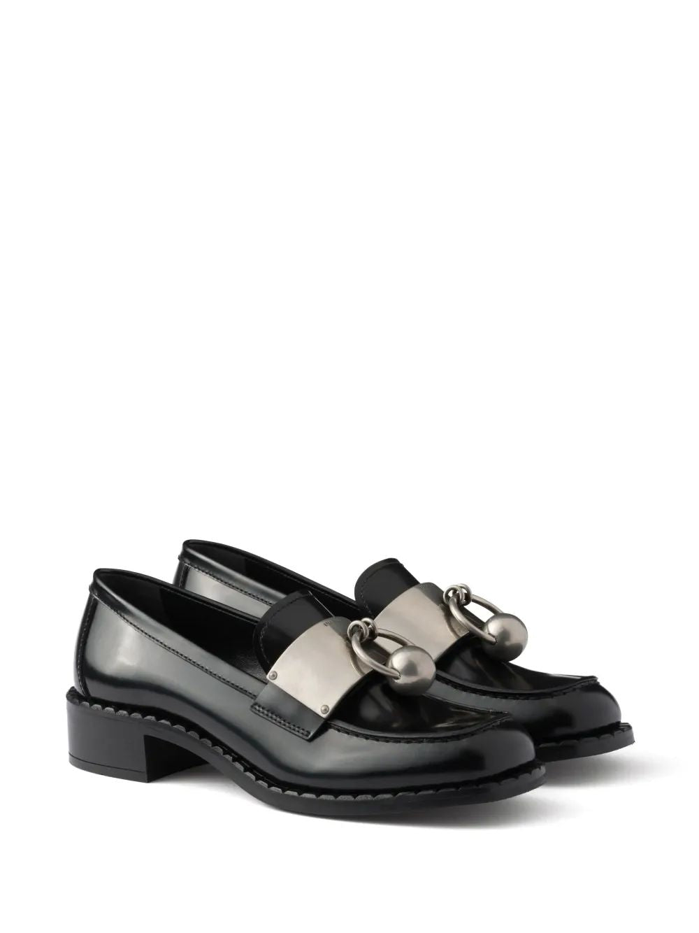 PRADA Premium Leather Loafers for Women - SS25 Collection