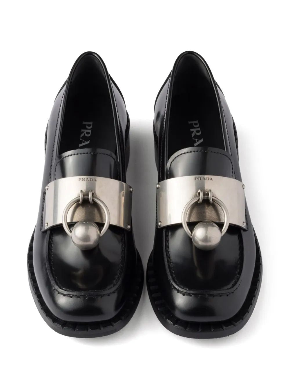 PRADA Premium Leather Loafers for Women - SS25 Collection
