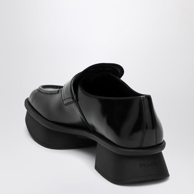 PRADA Brushed Leather Moccasins for Women