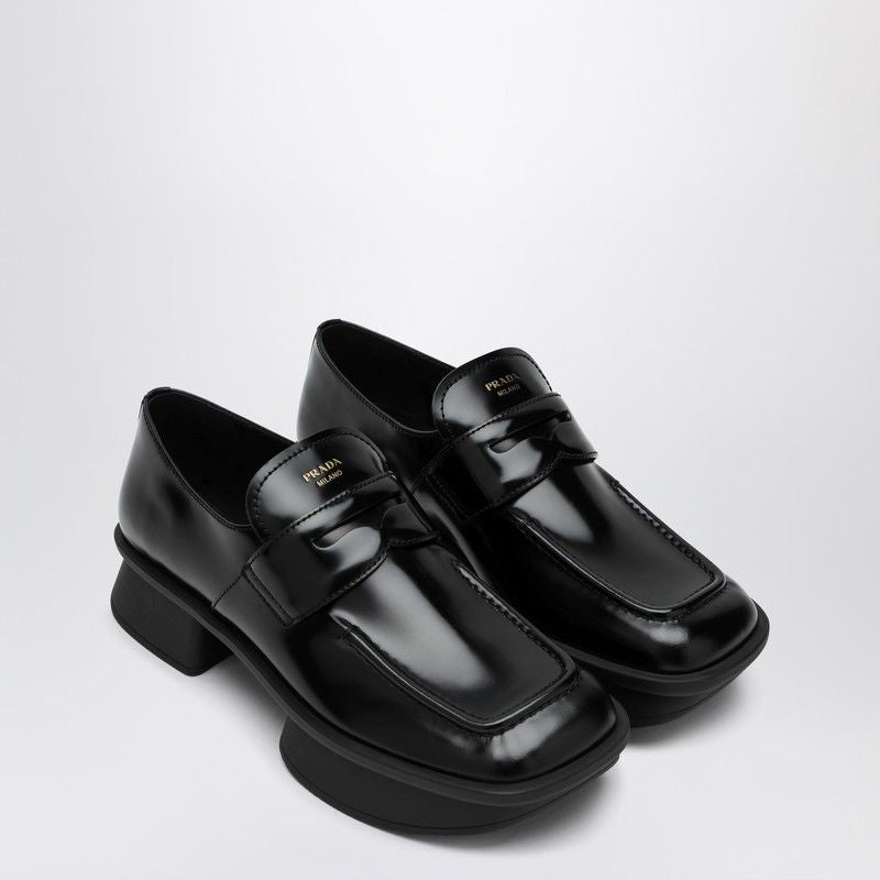 PRADA Brushed Leather Moccasins for Women