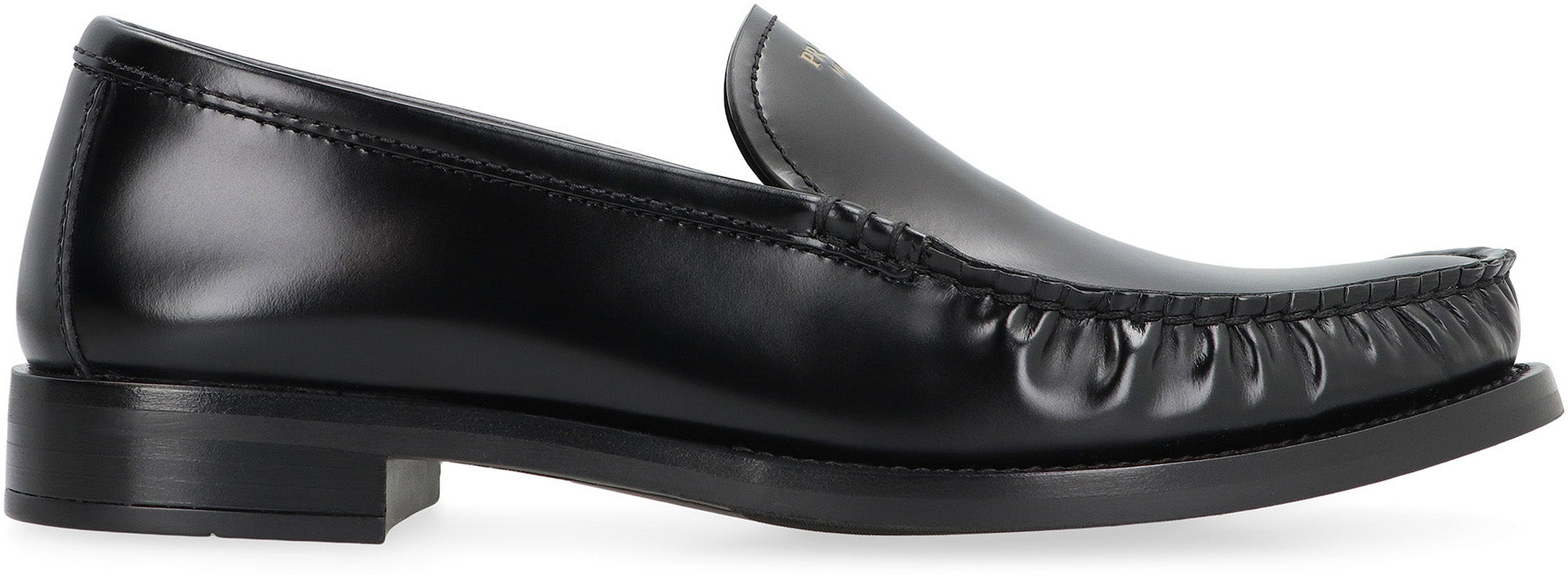PRADA Women's Luxe Brushed Leather Loafers - Almond Toe