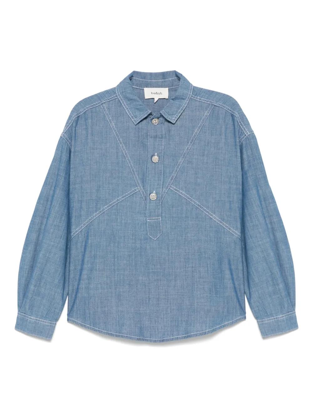 BA&SH Women's Mini Denim Shirt