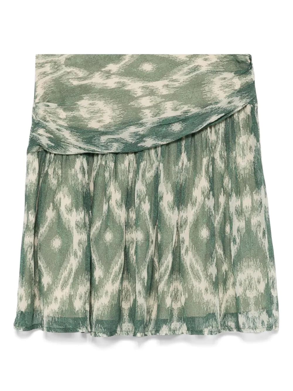 BA&SH Trendy Printed Mini Skirt for Women