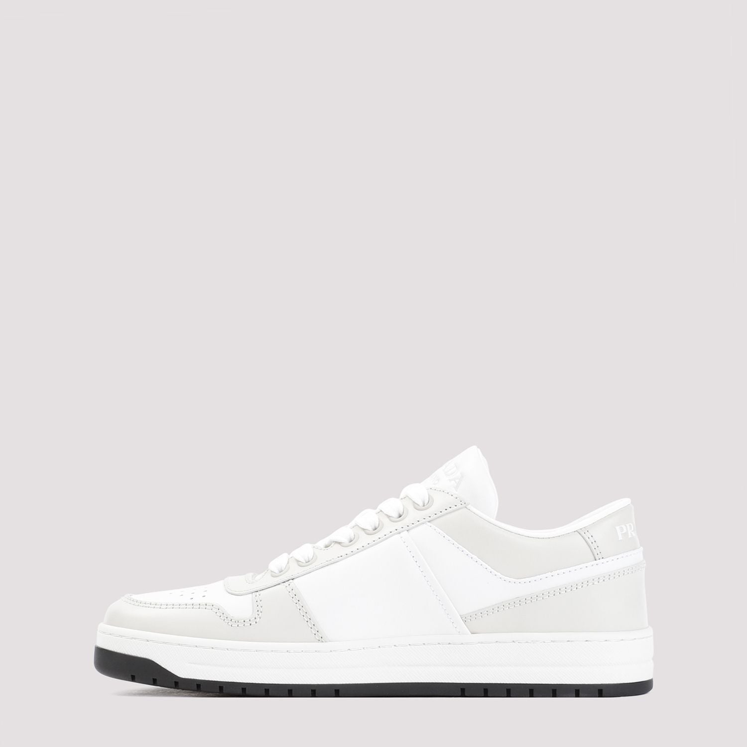 PRADA Two-Tone Leather Downtown Sneaker for Women