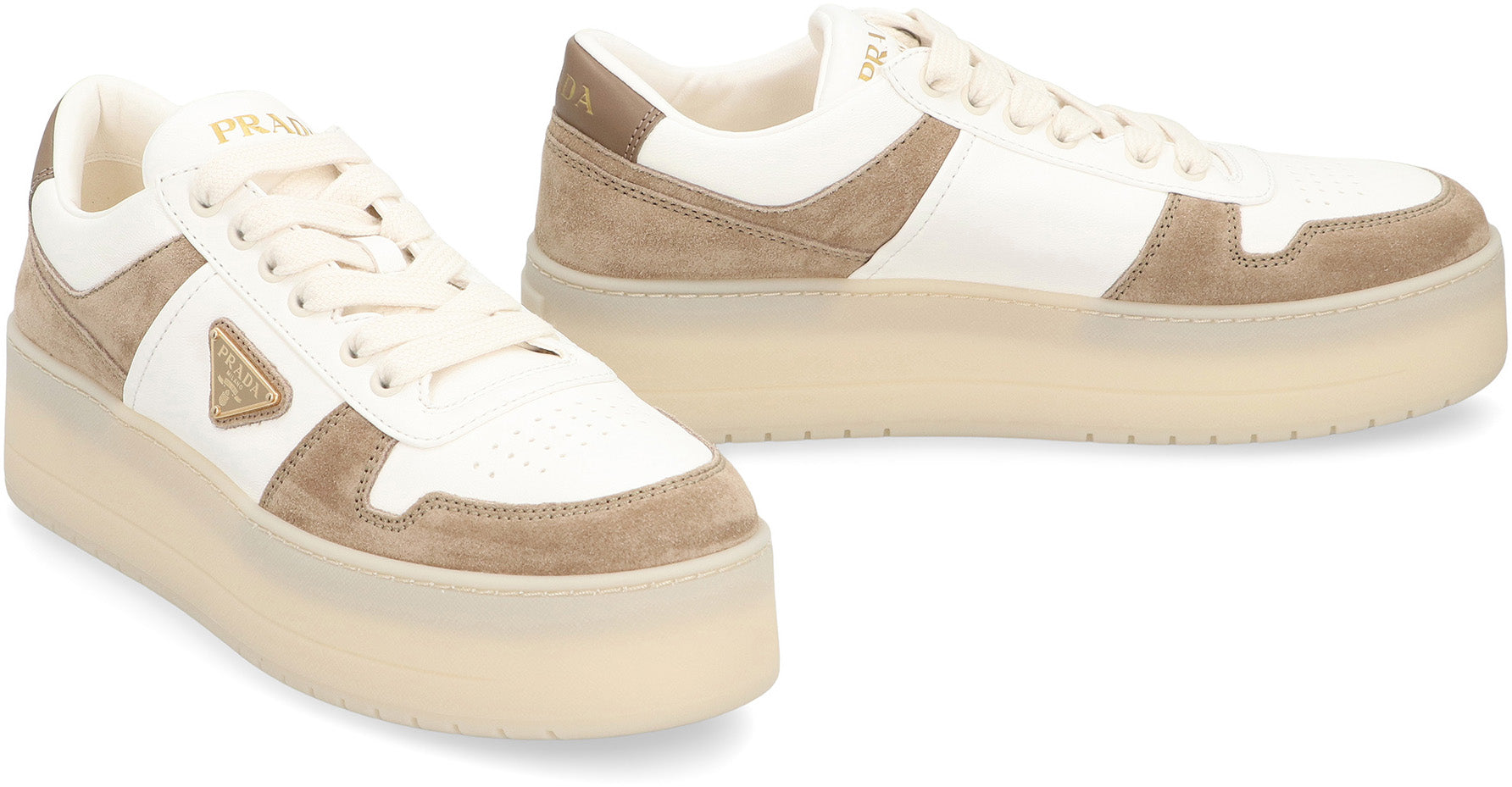 PRADA Downtown Bold Women's Sneakers with Oversized Sole
