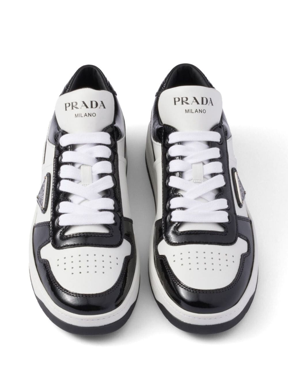 PRADA Two-Tone Women’s Leather Sneakers