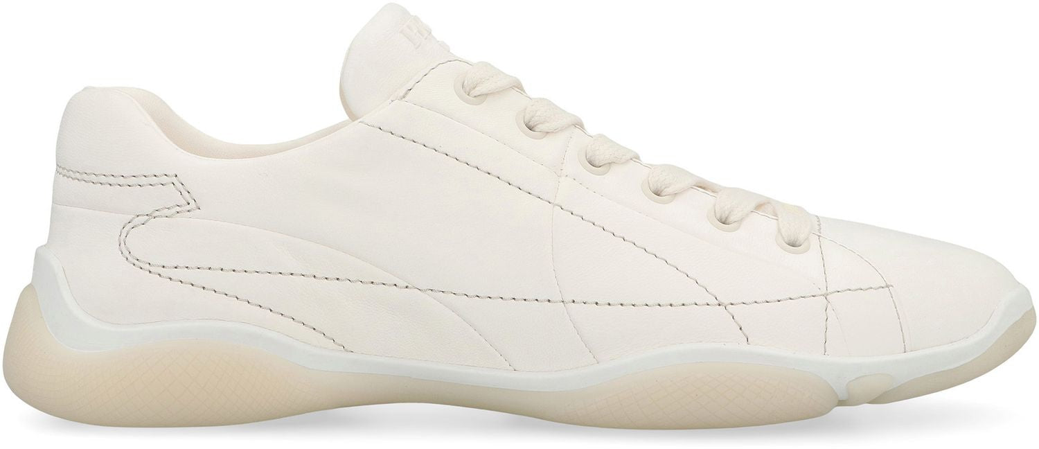 PRADA Stylish Leather Sneakers for Women - SS25 Collection