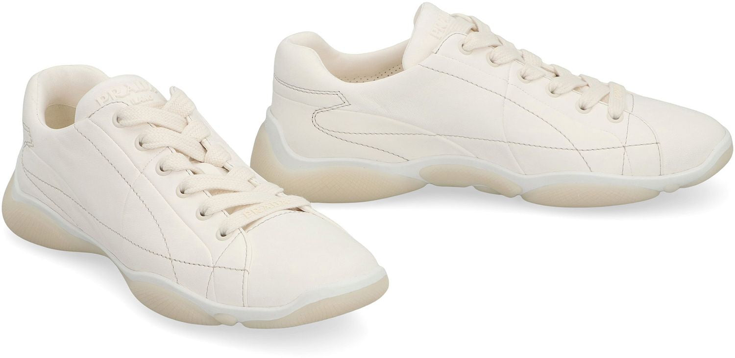 PRADA Stylish Leather Sneakers for Women - SS25 Collection