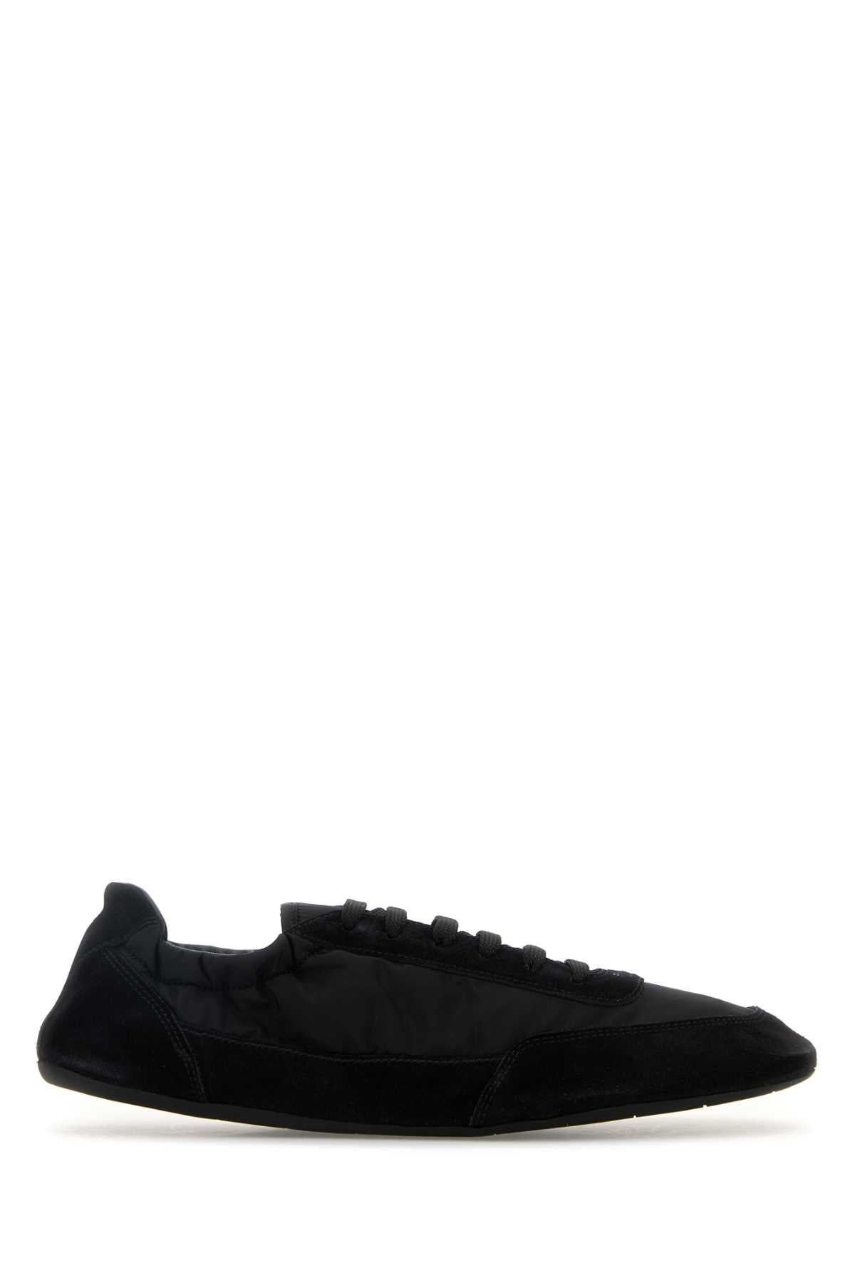 PRADA Re-Nylon and Suede Collapse Sneaker for Women - FW25
