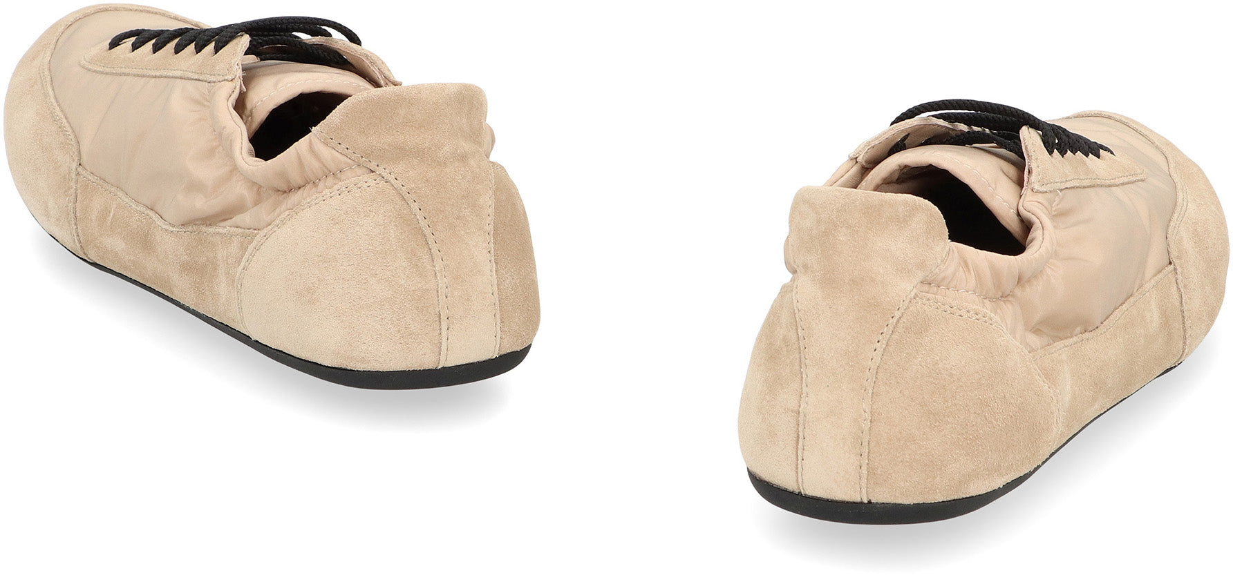 PRADA Re-Nylon and Suede Collapse Sneaker for Women