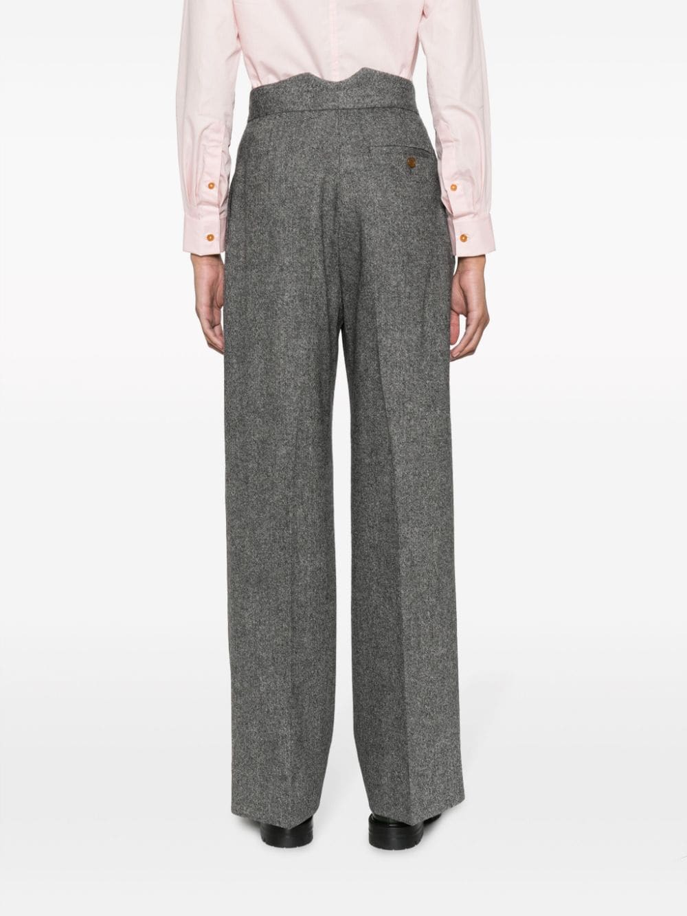 VIVIENNE WESTWOOD Wide Leg Wool Blend Pants - Size 40