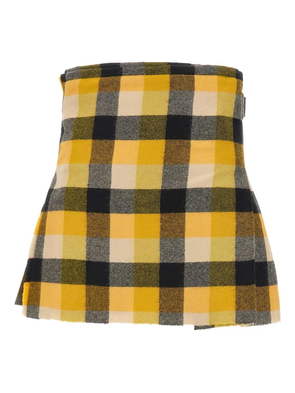 VIVIENNE WESTWOOD Pleated Buckle Mini Skirt