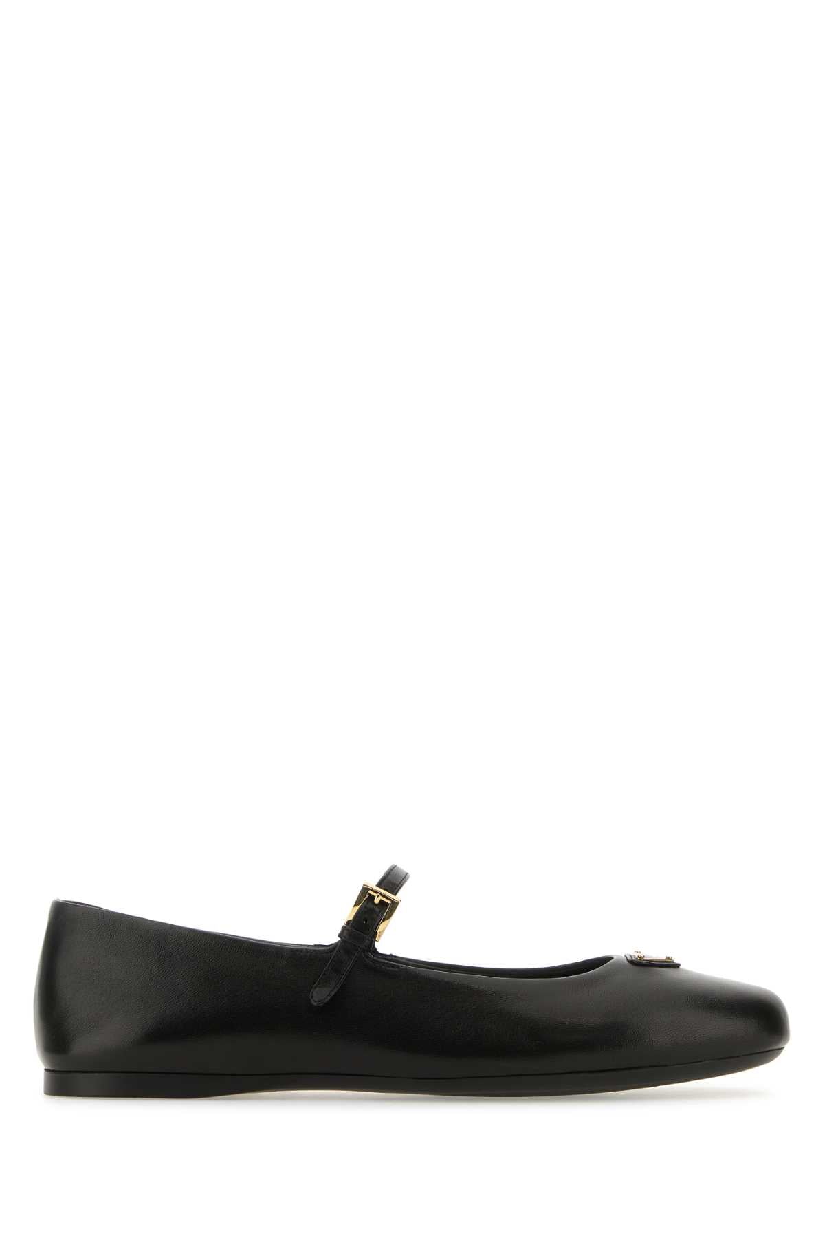 PRADA Nappa Leather Ballerinas - Women's Footwear