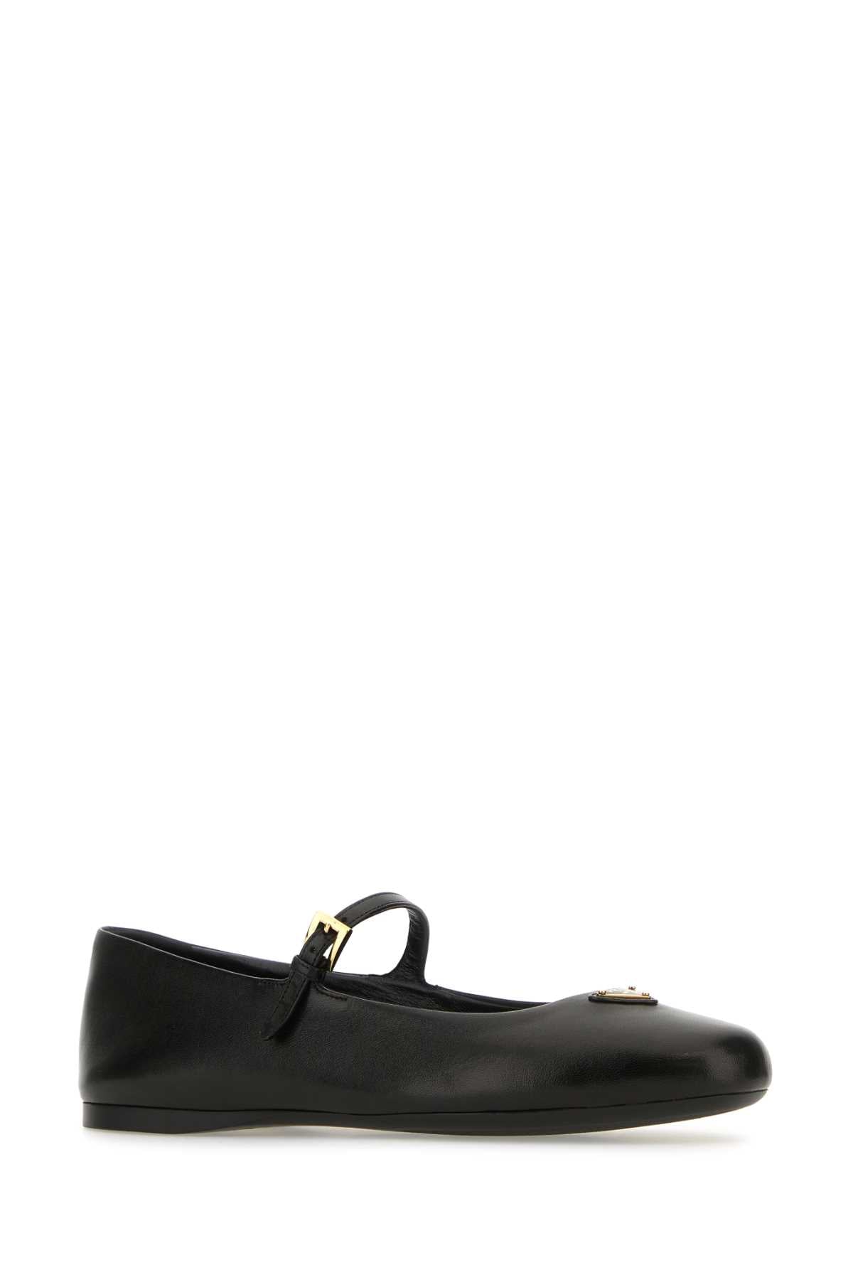 PRADA Nappa Leather Ballerinas - Women's Footwear