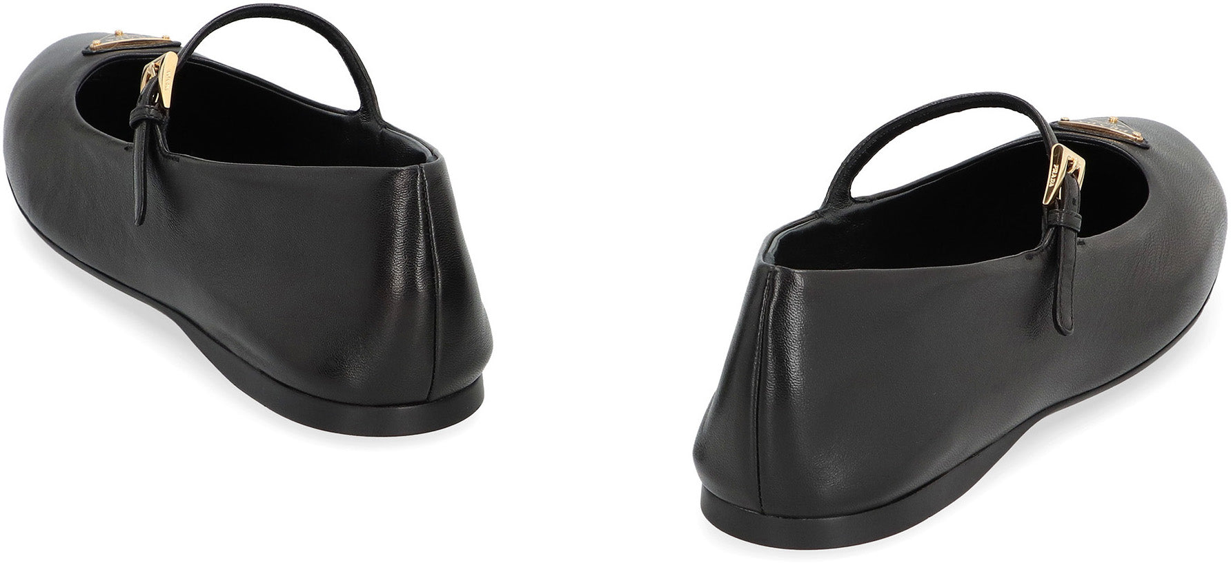 PRADA Nappa Leather Ballerinas - Women's Footwear