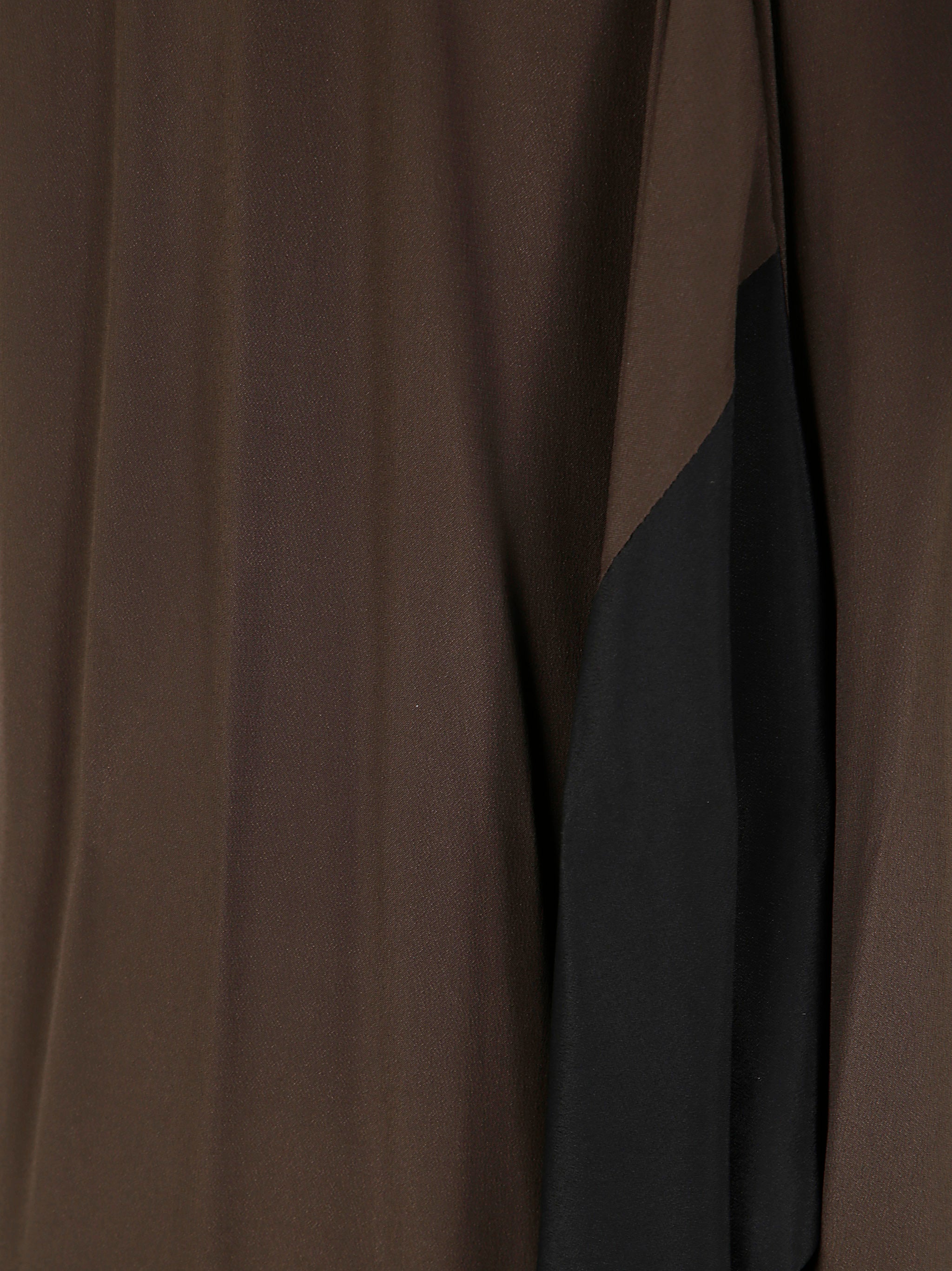 PIERANTONIO GASPARI Silk Bicolour Mini Dress