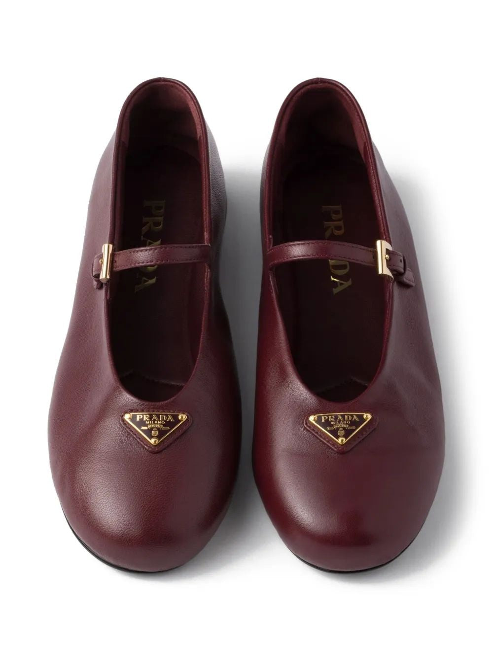 PRADA Stylish Women's Leather Ballerina Flats