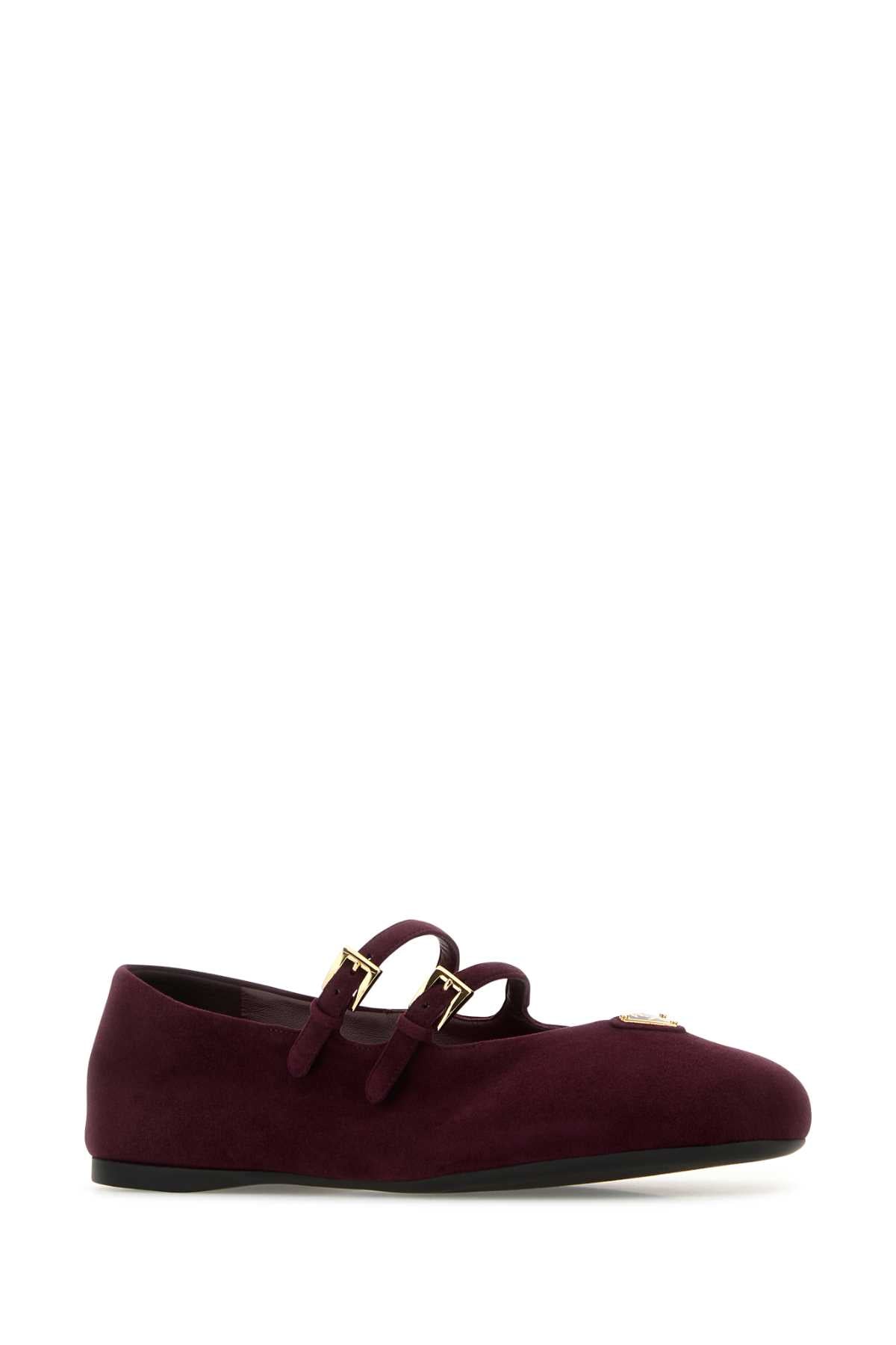 PRADA Suede Ballerina Flats for Women