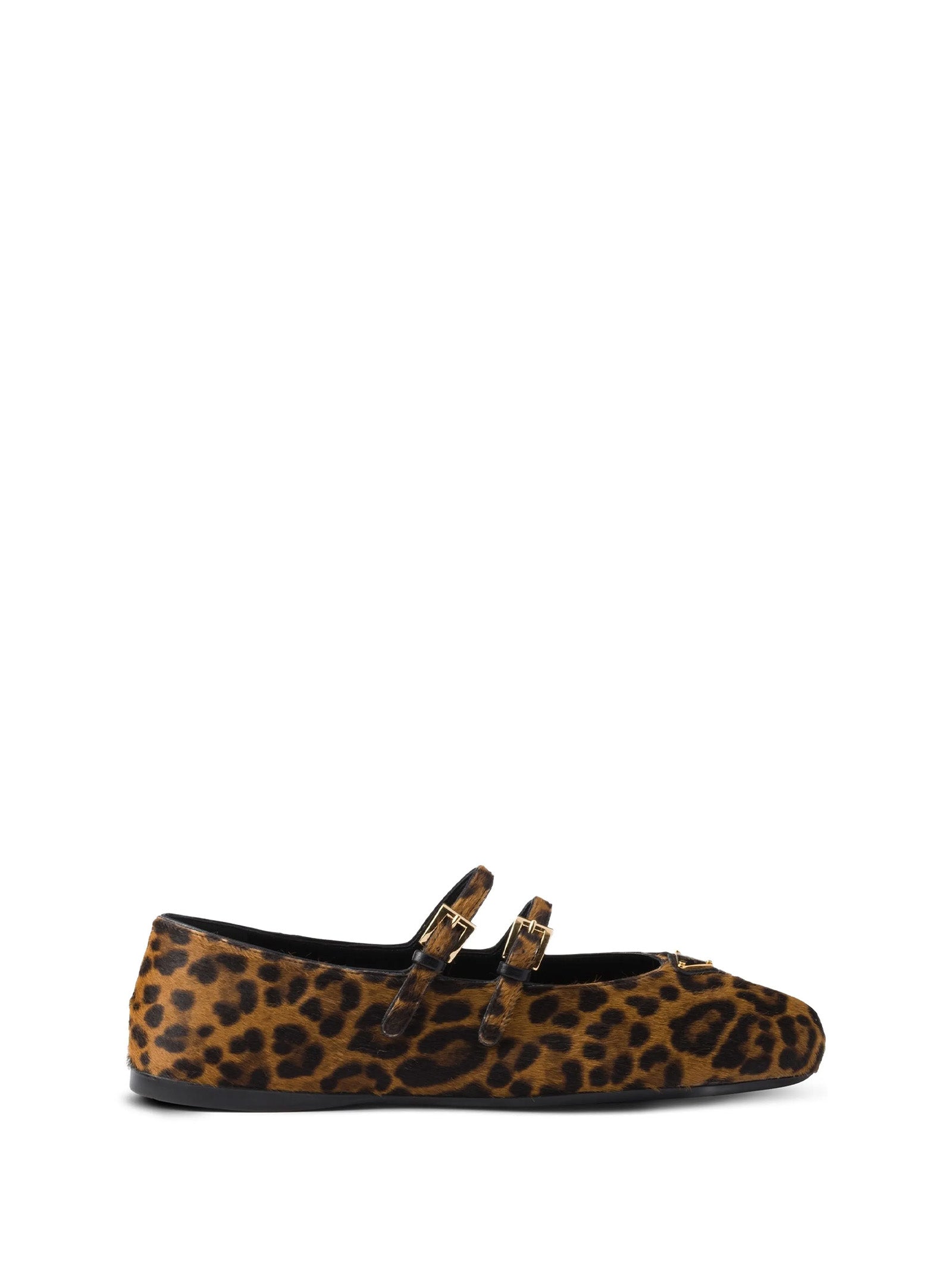 PRADA Animalier Printed Leather Loafers for Women