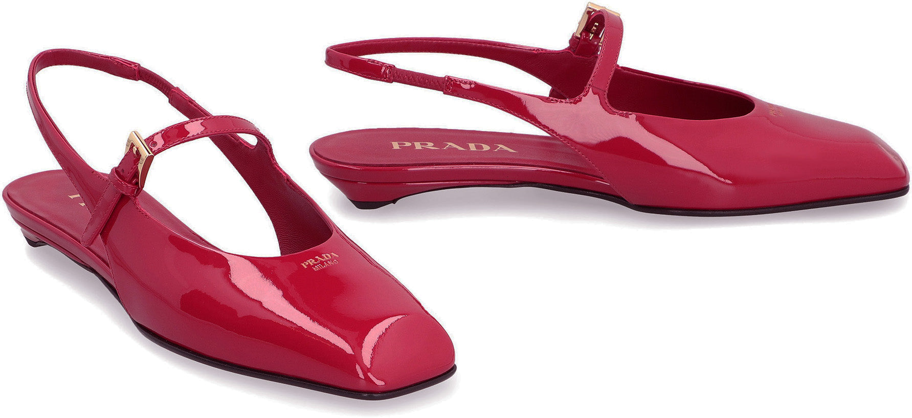 PRADA Slingback Ballet Flats