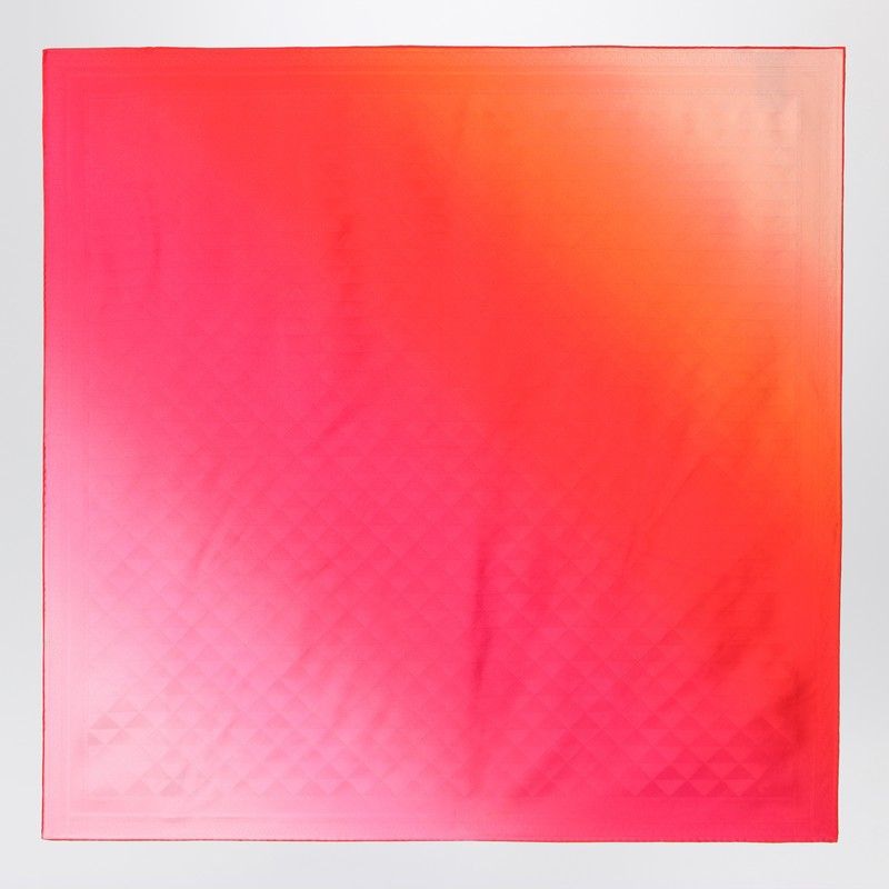 PRADA Gradient Printed Foulard Style in Soft Twill