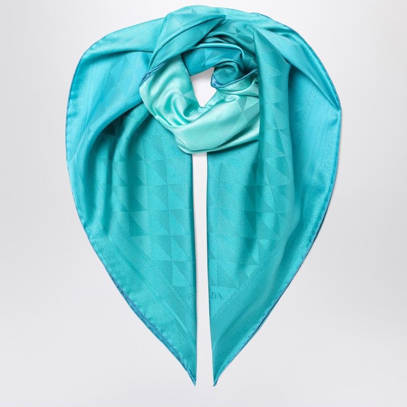 PRADA Gradient Printed Foulard Style in Twill