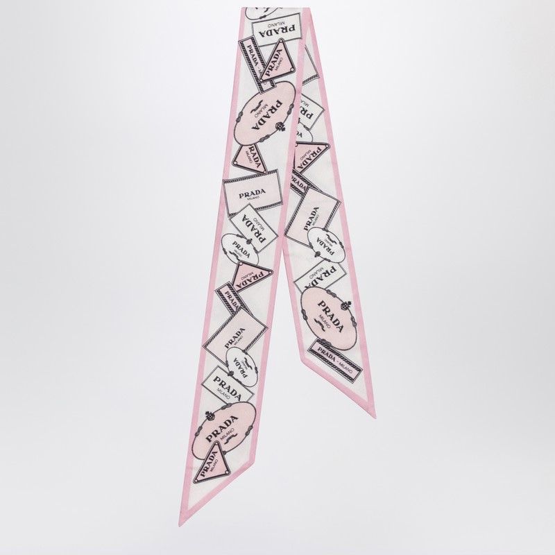 PRADA Printed Silk Twill Ribbon Accessory