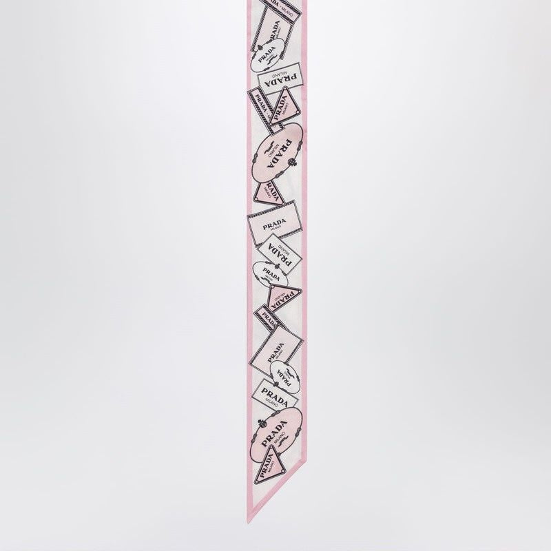PRADA Printed Silk Twill Ribbon Accessory