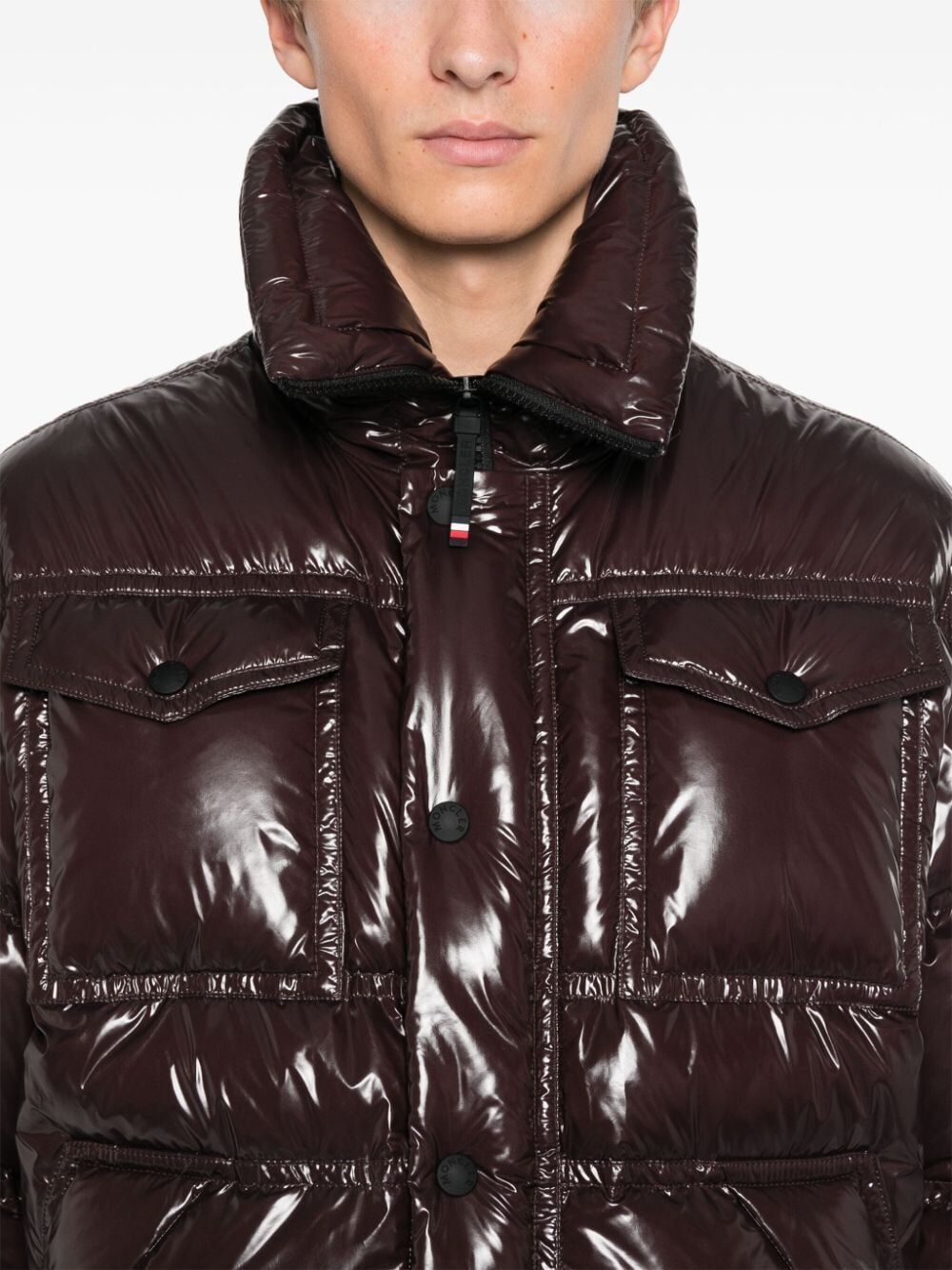MONCLER Glossy Finish Down Jacket for Men - FW24 Collection